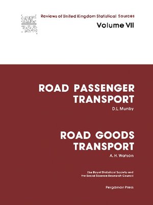 cover image of Road Passenger Transport